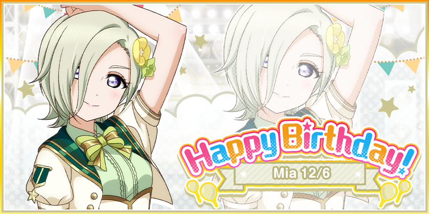12/6 is Mia’s birthday!
